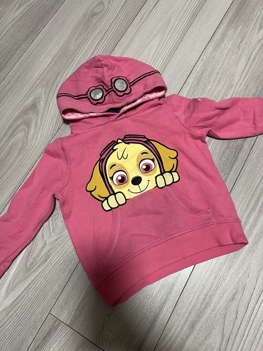 Кофта рожева утеплена світшот скай щенячий патруль 3-4 98-104