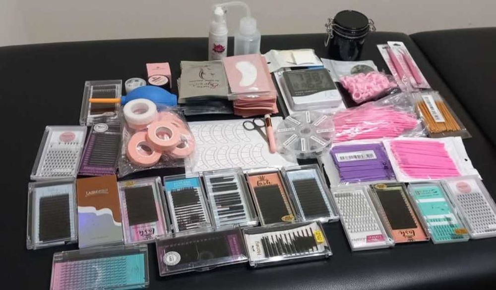 Kit extensão pestanas - Muito completo