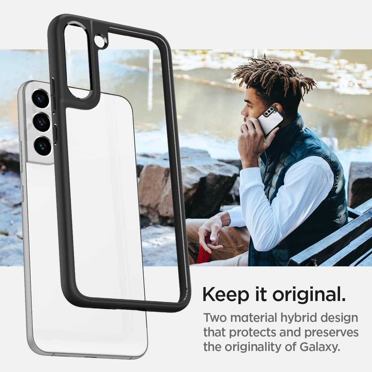 Spigen Capa Tough Armor compatível com Samsung Galaxy S22