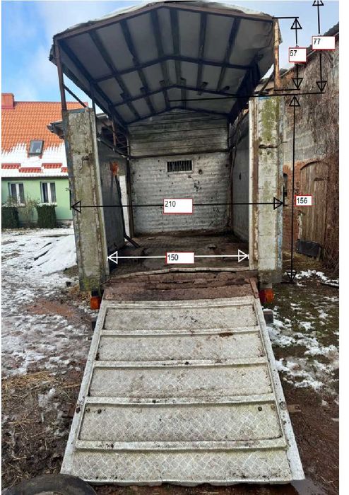 VW LT 46 Koniowóz kontener przewóz zwierząt żywcówka aluminium