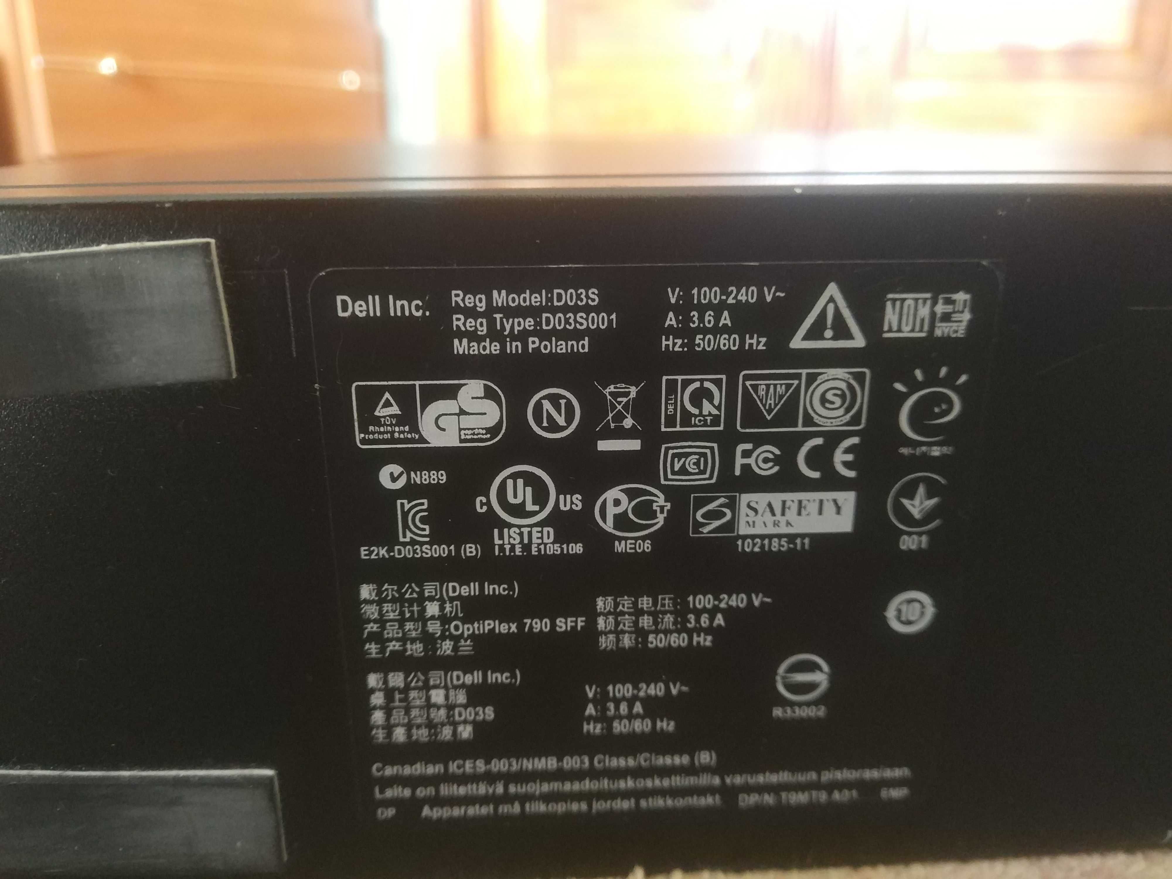 Системный блок Dell optiplex 790 Intel Core i3 (3ГГц), 8 ГБ DDR3,