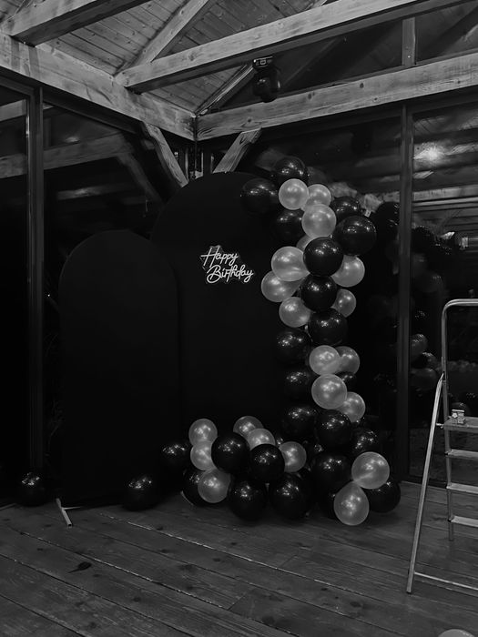 Tło do ścianki balonowej + neon