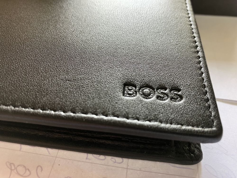Hugo Boss skorzany męski portfel Nowy Okazja