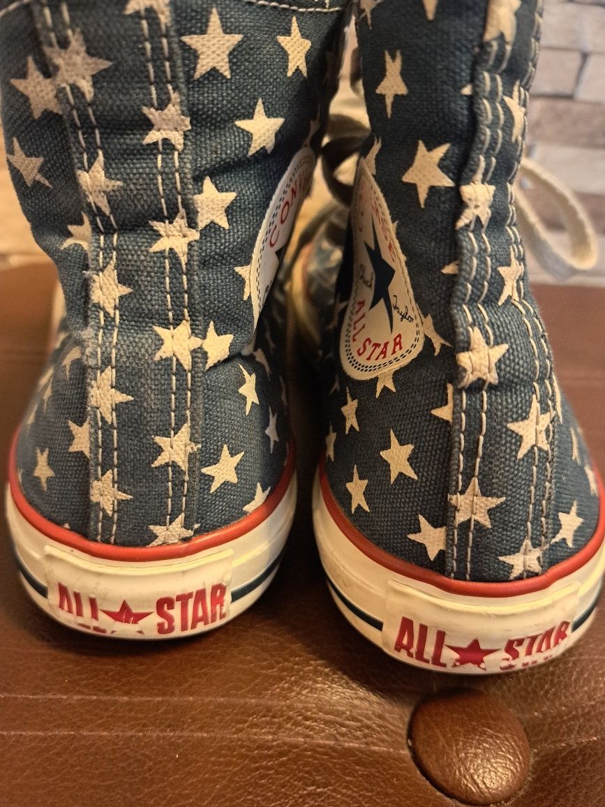 Wysokie trampki converse 37, wkładka 23.5 cm