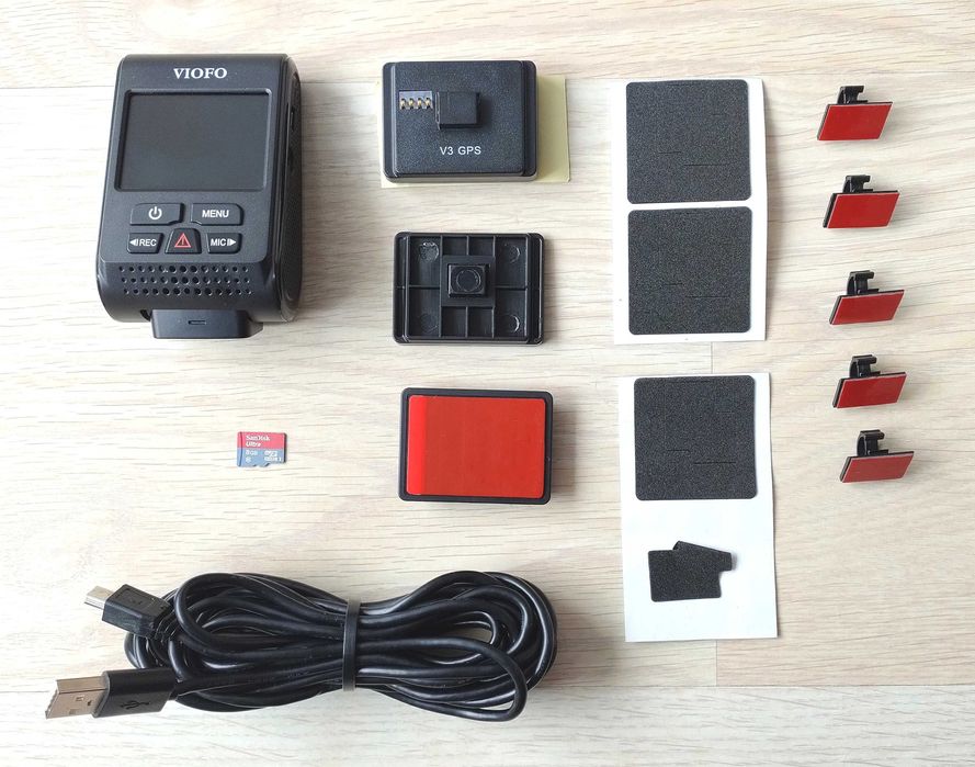 Wideorejestrator VIOFO A119 V3 GPS – idealny stan + karta 8GB