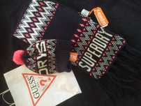 Набор шапка,шарф Superdry ,Guess