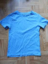 Błękitny T-shirt 122-128 H&M