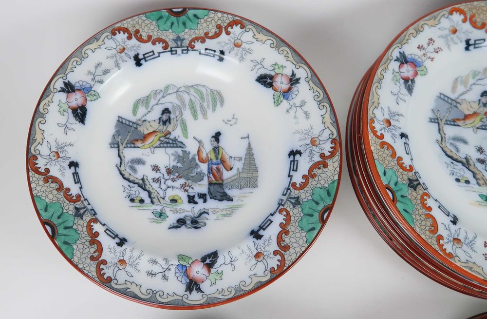 Pratos Petrus Regout Maestricht - Séc. XIX, CADA