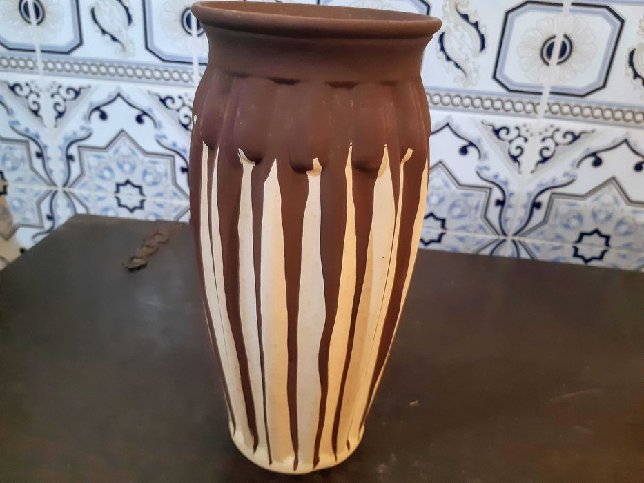 Jarra cerâmica artesanato, altura 26cm, excelente estado