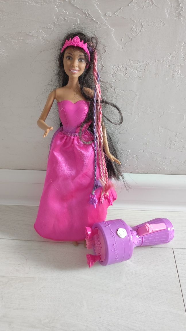 Lalka Barbie plus twister do warkoczy