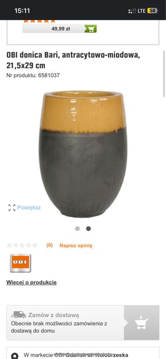 Doniczka oslonka obi postarzana duza