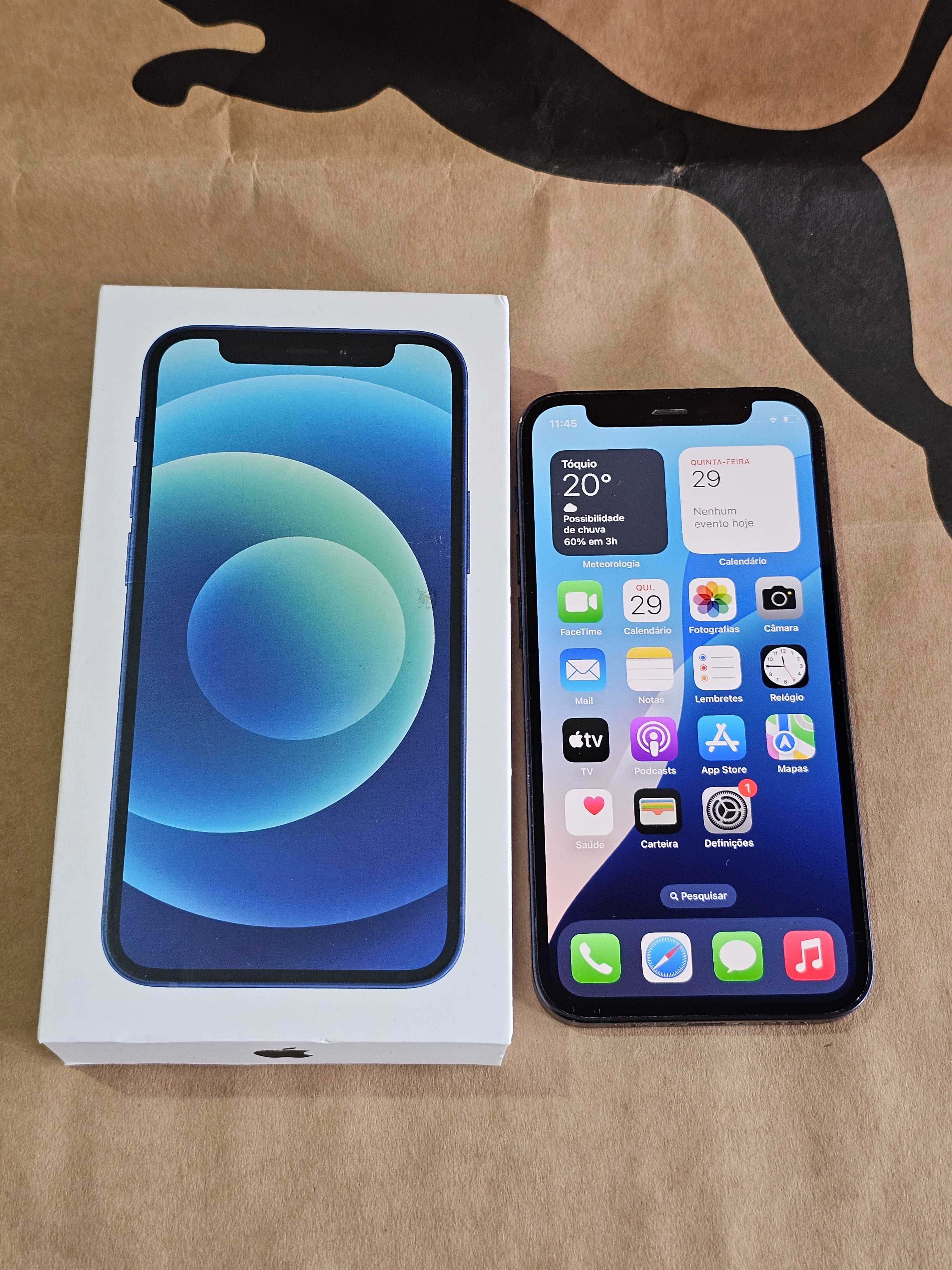 Iphone 12 mini 128gb. Muito bom. 73% Bateria