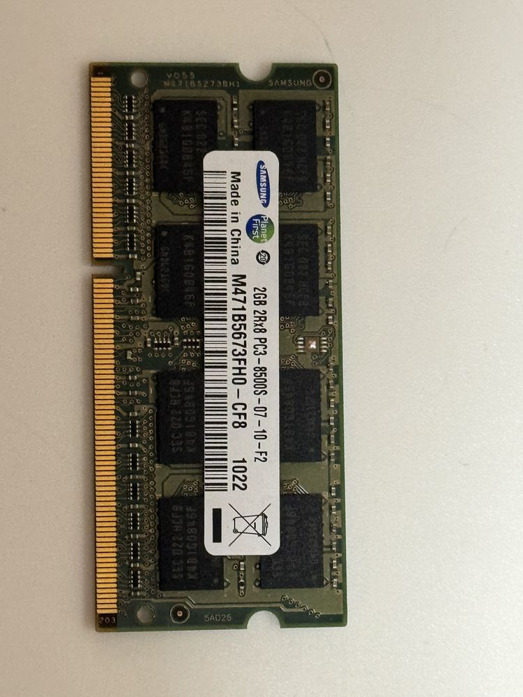 Оперативная память для ноутбука Samsung DDR3 2GB 1022 MHz