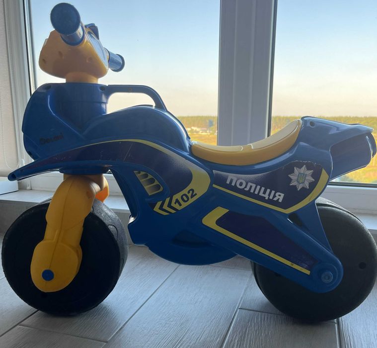 Мотоцикл Байк Поліція  дитячий синій
