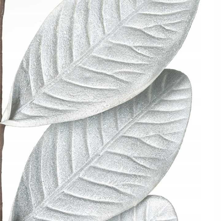 kwiat liść 38 100 CM SREBRNY