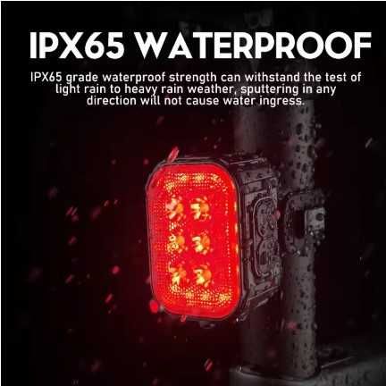 Lâmpadas LEDs dianteira e traseira impermeável para bicicleta.