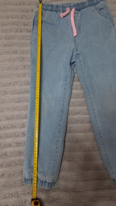 Утеплені джинсові штани, штани зимові на флісовій підкладці 122см