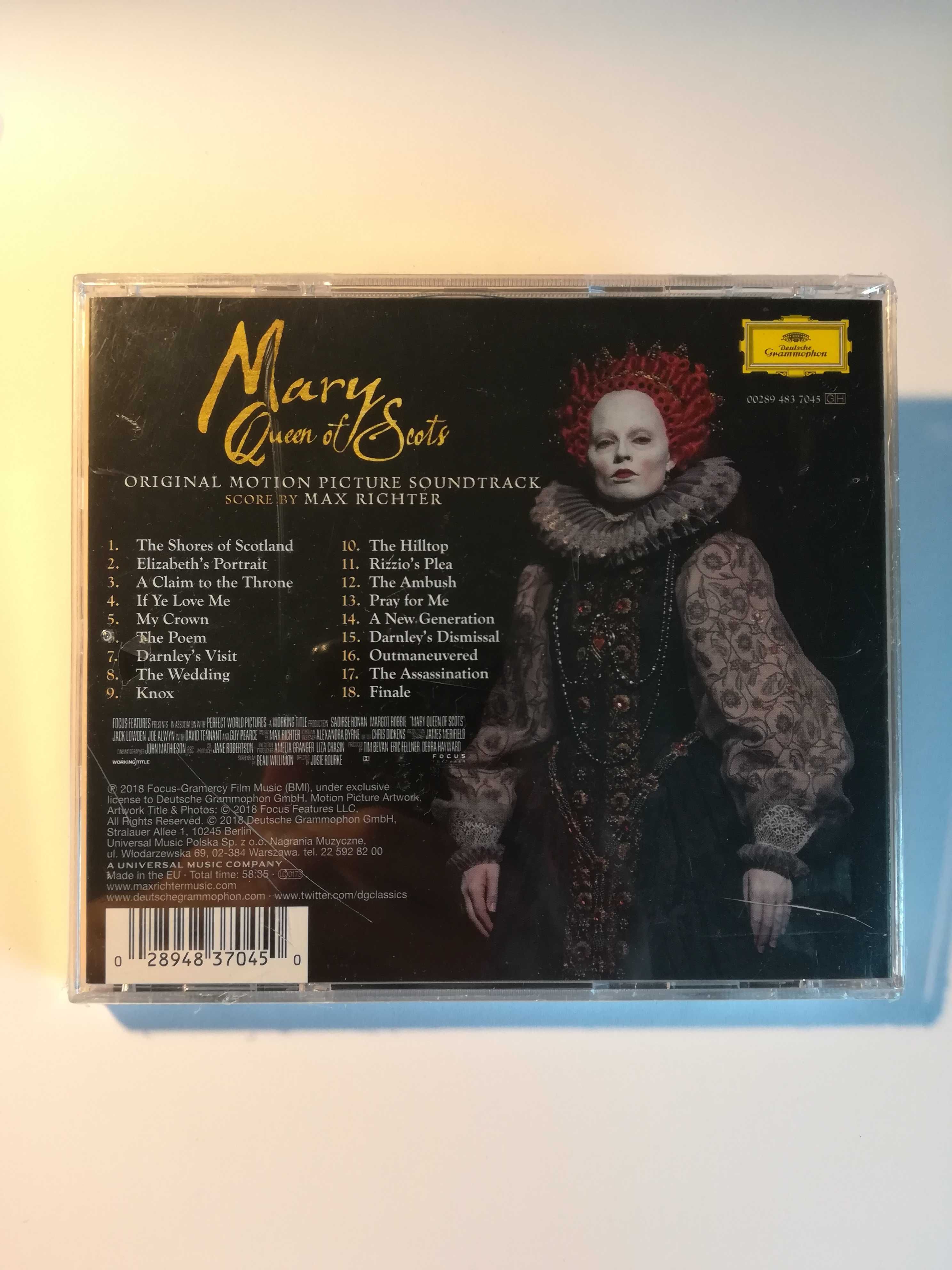 Mary Queen Of Scots - Soundtrack Płyta CD nowa w folii