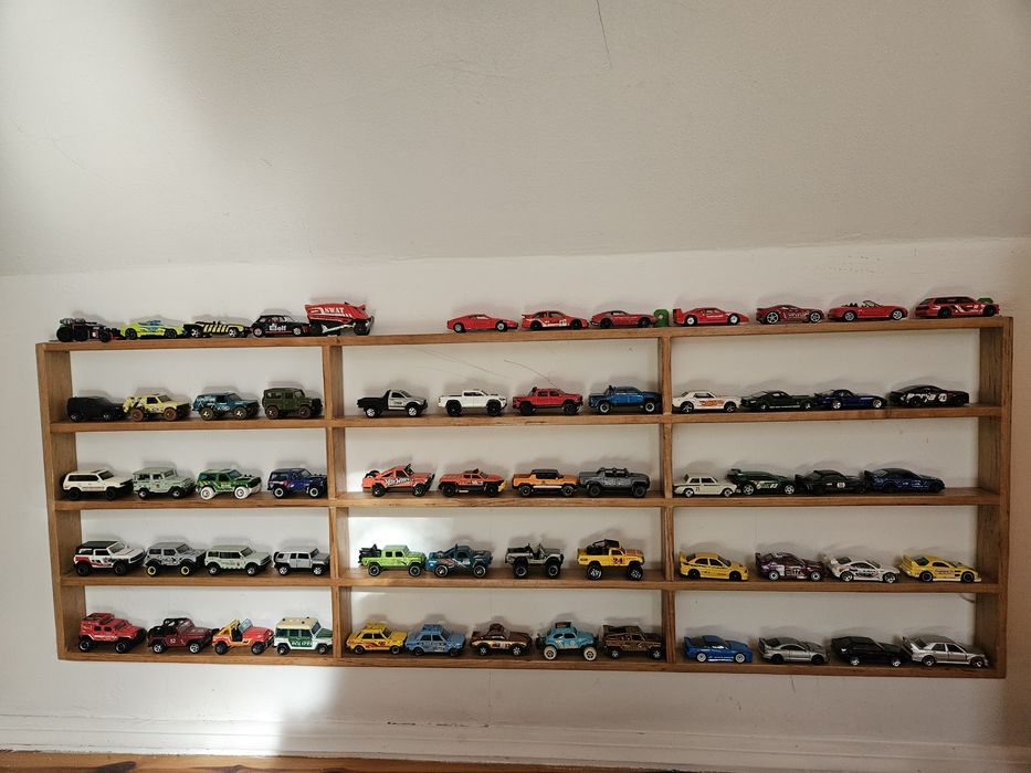 Półeczka półka szafka na auta hot wheels drewniana