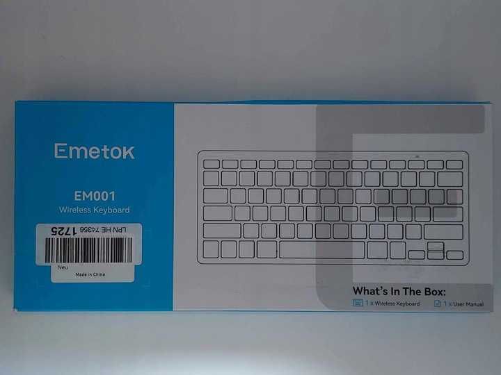 Klawiatura Bluetooth Emetok EM001 QWERTZ
