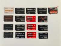 15 Cartões Memory Stick Pro Duo