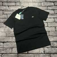 NEW SEASON! Базовая мужская футболка Gant в черном цвете размеры S-XXL