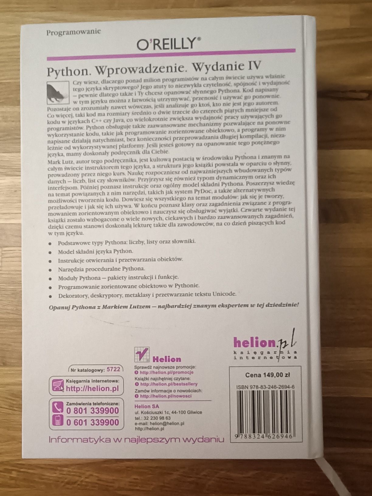 Książka Python wprowadzenie wydanie 4