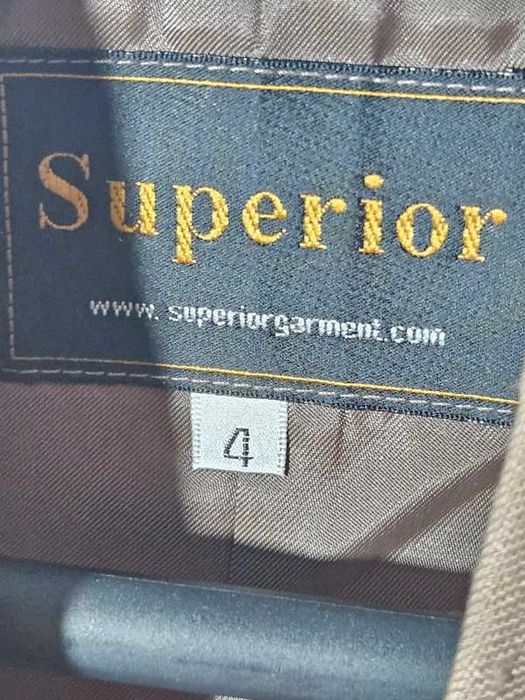 beżowa len lniana marynarka komunia święta elegancka Superior 4 lata