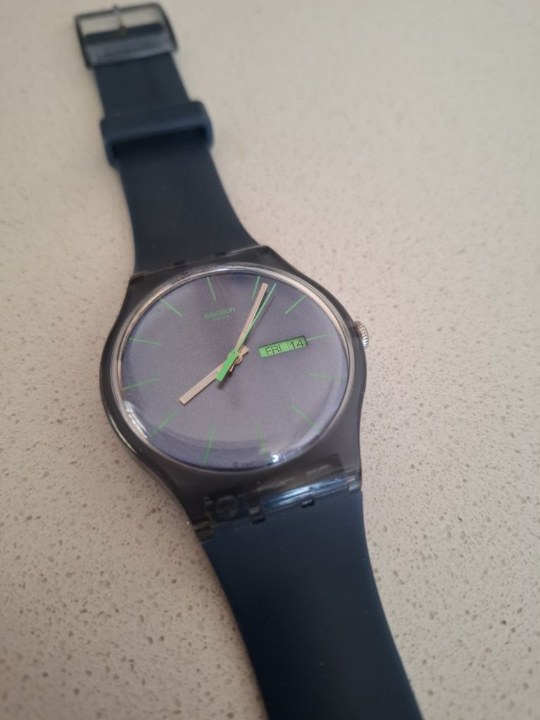 Relógio Swatch SR1130SW V8 azul/verde