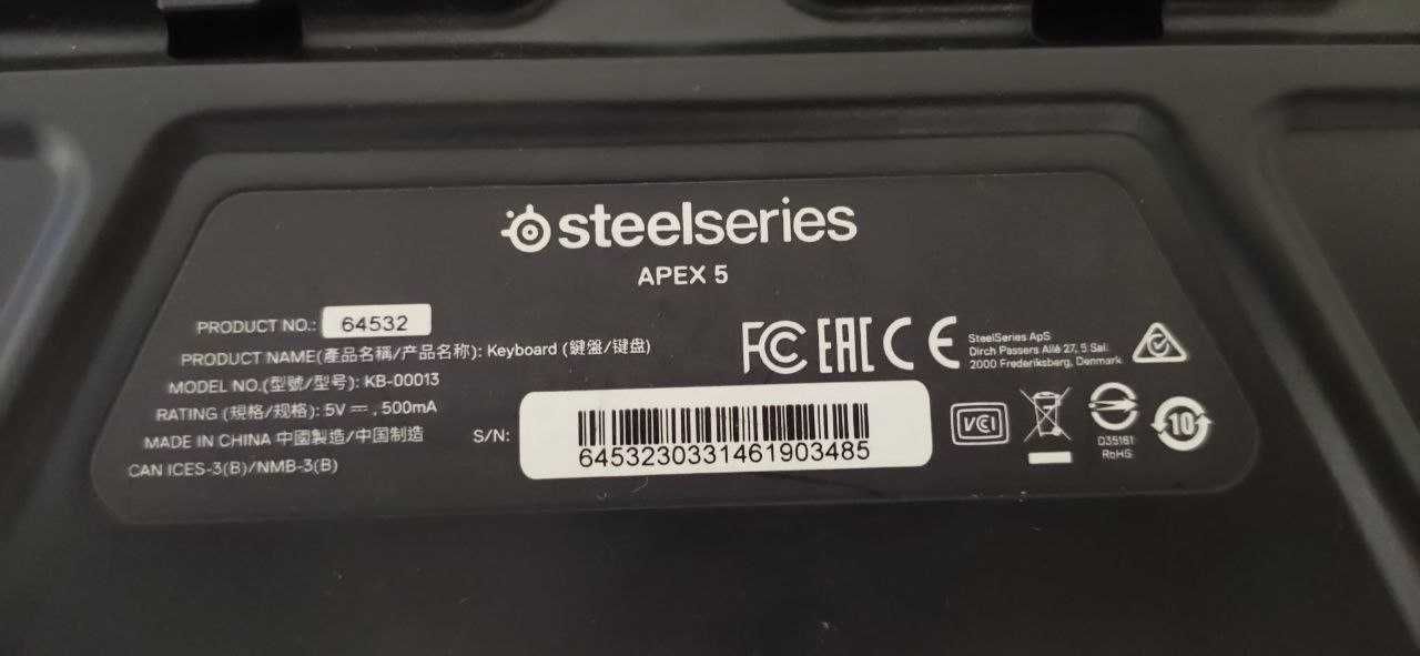 Механiчна Клавiатура Steelseries Apex 5