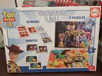 Puzzles 4 em 1 "Toy Story 4" e "os Animais"
