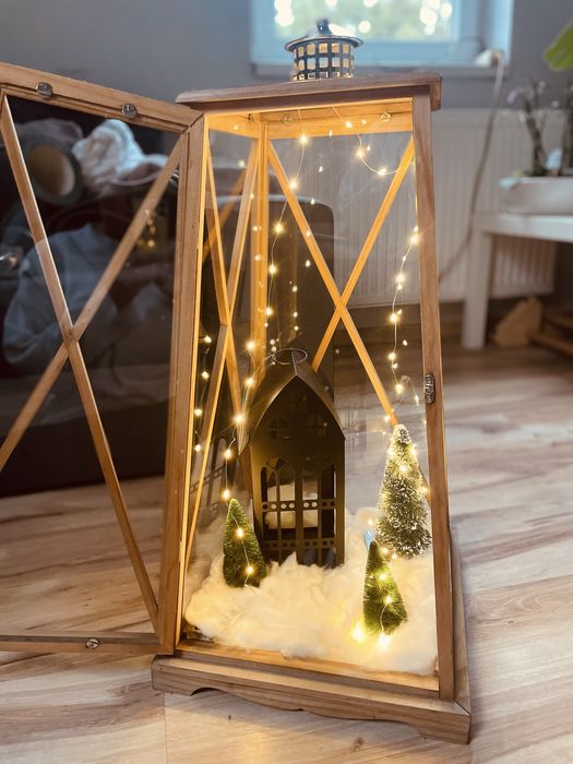 Piekna duża latarnia vintage