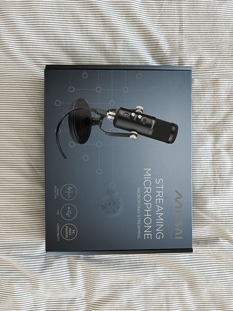 Microfone Mitsai Streaming USB - Como Novo!