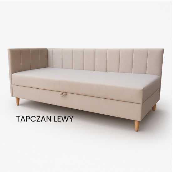 Tapczan Hugo. Kanapa, sofa łóżko jednoosobowe. Szybka dostawa, materac