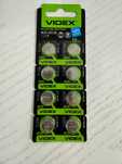 Батарейка часова Videx AG10/LR1130 BLISTER CARD 8 шт.