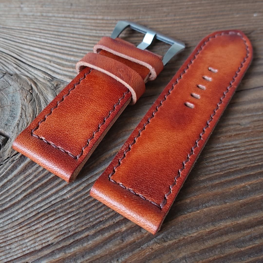 Pasek do zegarka Panerai 26 mm handmade skóra ręcznie robiony
