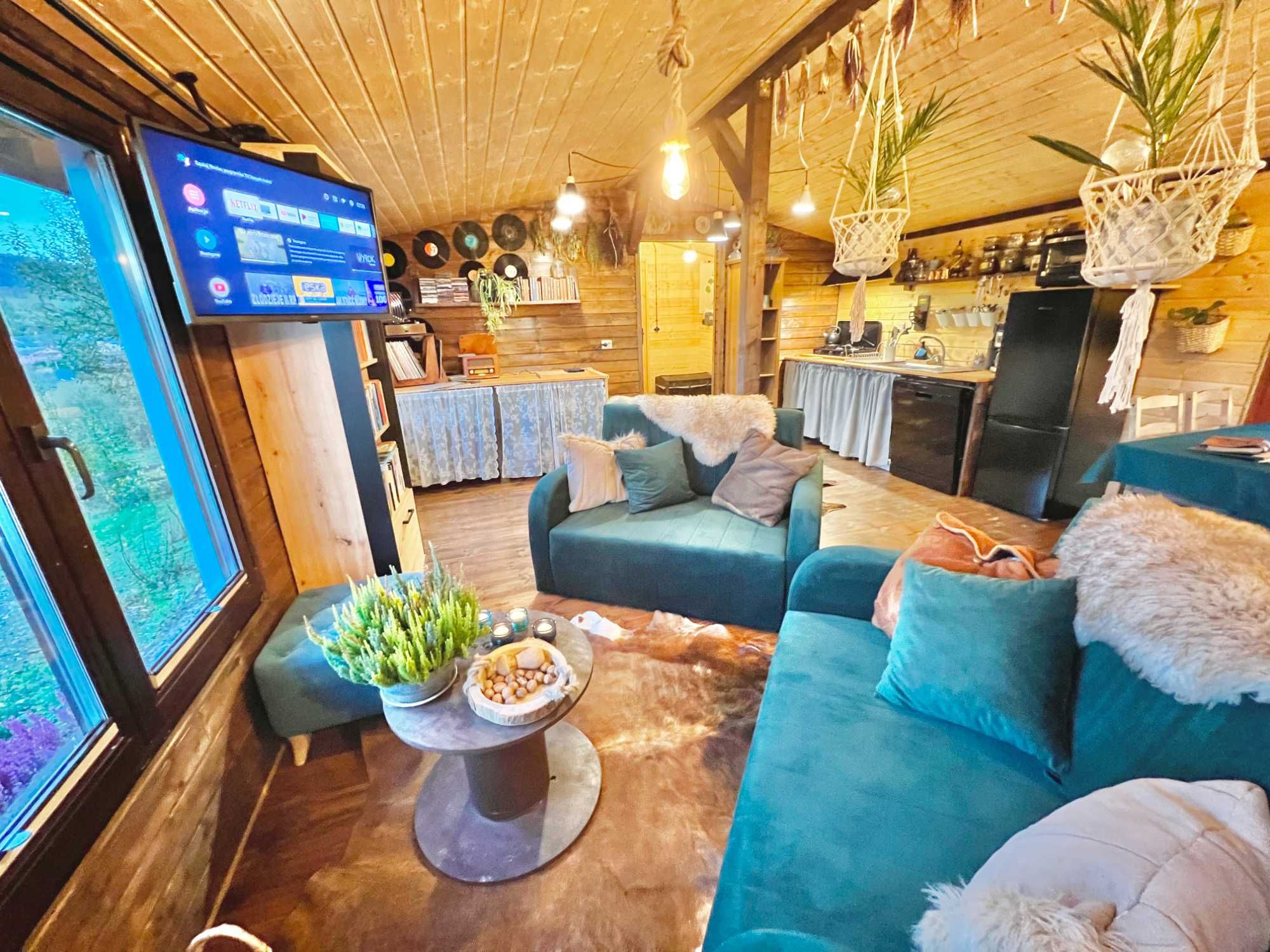 Domek z jacuzzi na wyłączność w cenie, sauna basen, duży teren