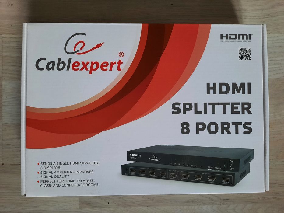 Розгалужувач (splitter)HDMI сигналу Cablexpert DSP-8PH4-03 на 8 портів
