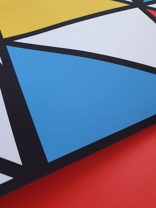 Autorski plakat - Abstract (500x500mm) grafika, abstrakcja, modernizm