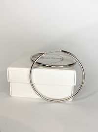 Срібні сережки-кільця діаметр 4 см, 5см