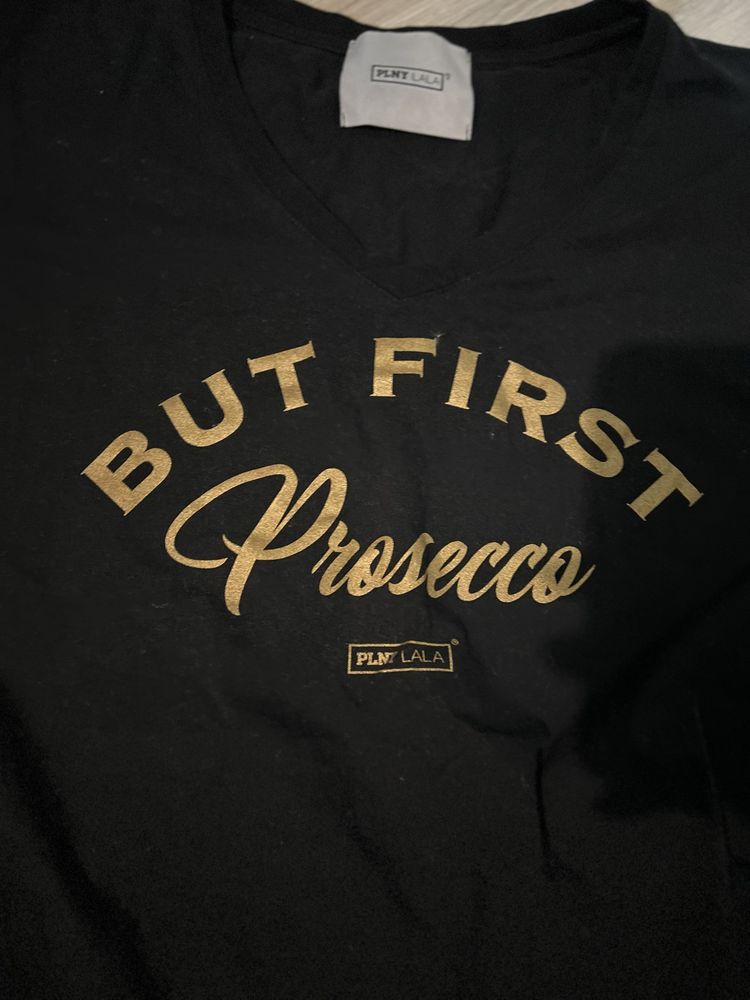 Plny lala koszulka tshirt but first prosecco