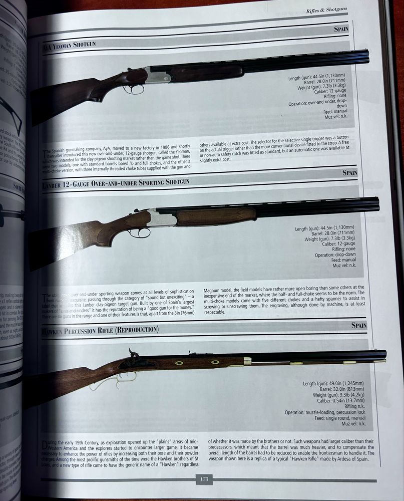 Illustrated Book of Guns Ilustrowana księga broni broń palna