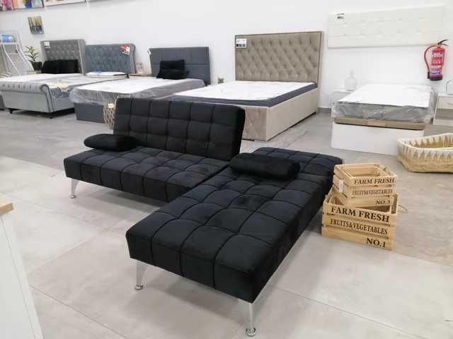 Sofá-cama novo, em promoção