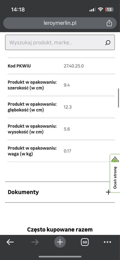 Punkt świetlny oprawa led do łazienki 8,5 cm do zabudowy ip44