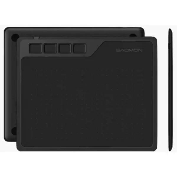 Графічний планшет для малювання Gaomon S620 чорний — цифровий планшет