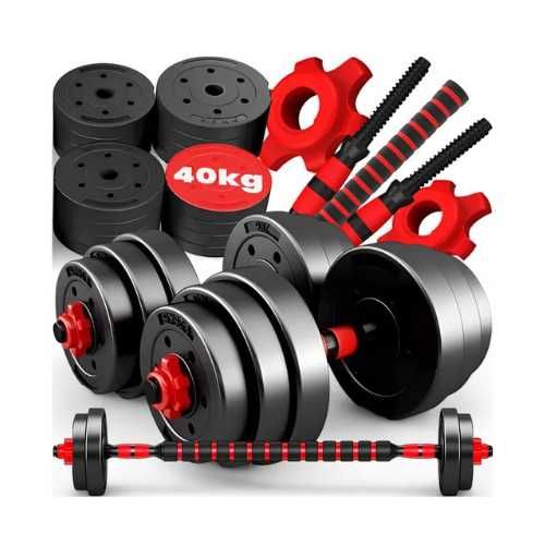 ZESTAW Hantle 40kg 2×20 + Sztanga Solidny sprzęt TOP jakość