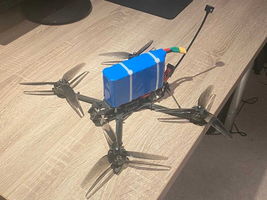 Fpv дрон 7 дюймів + батарея liion 9000 mah