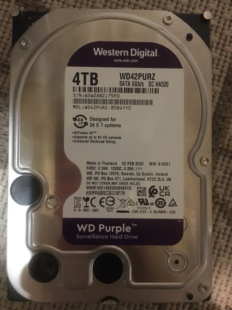 WD Purple 4TB (потребує заміни плати)