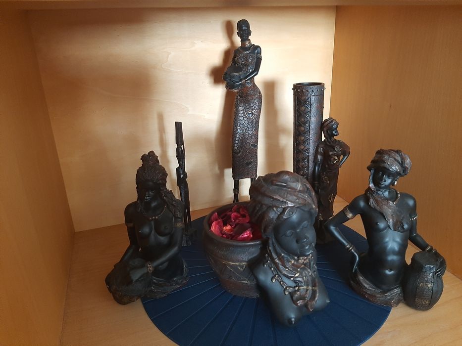 Conjunto de mulheres africanas