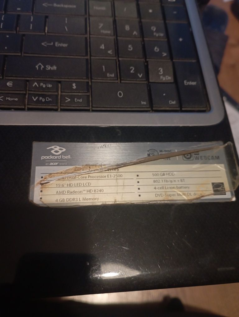 Laptop Packard Bell